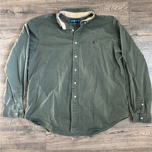 Thick Ralph Lauren Button Down Embroidered Shirt -XXL